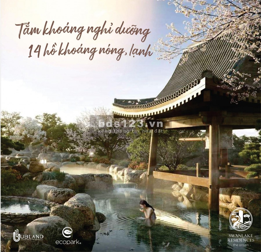Căn hộ hạng sang Ecopark - Swan lake Onsen, lh 0963189200