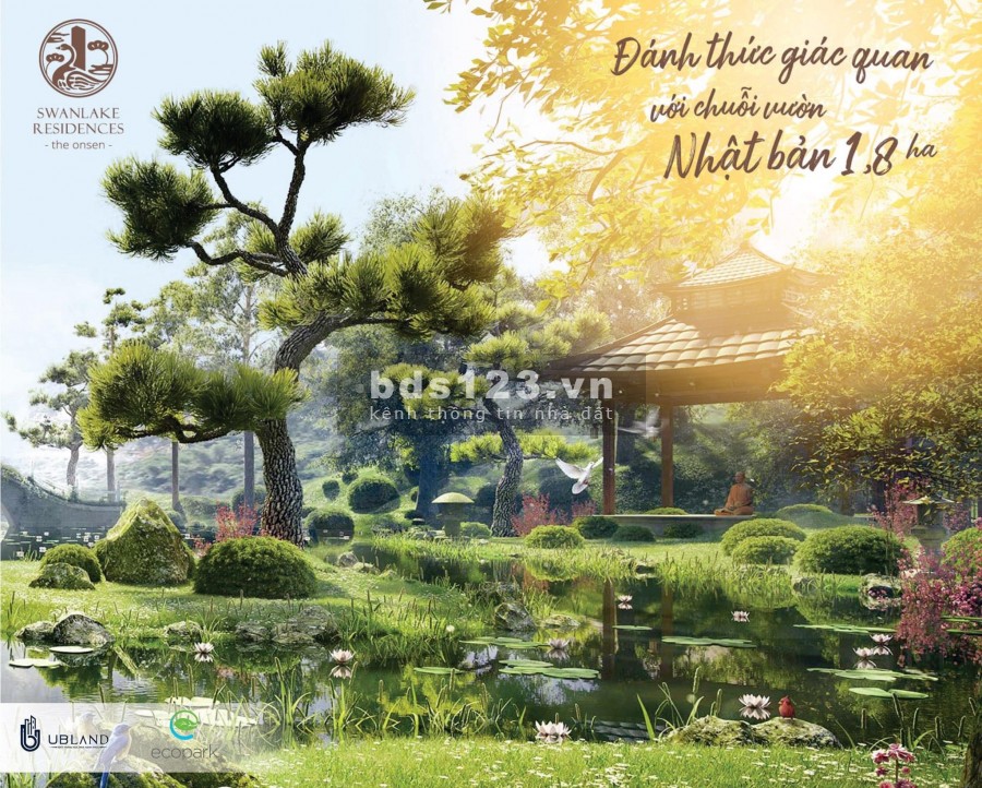 Căn hộ hạng sang Ecopark - Swan lake Onsen, lh 0963189200