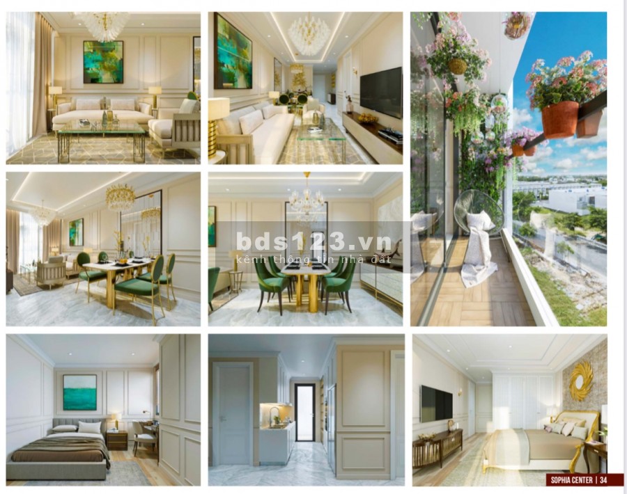 Căn hộ cao cấp sophia Center Phú Cường, giá bán 917 triệu