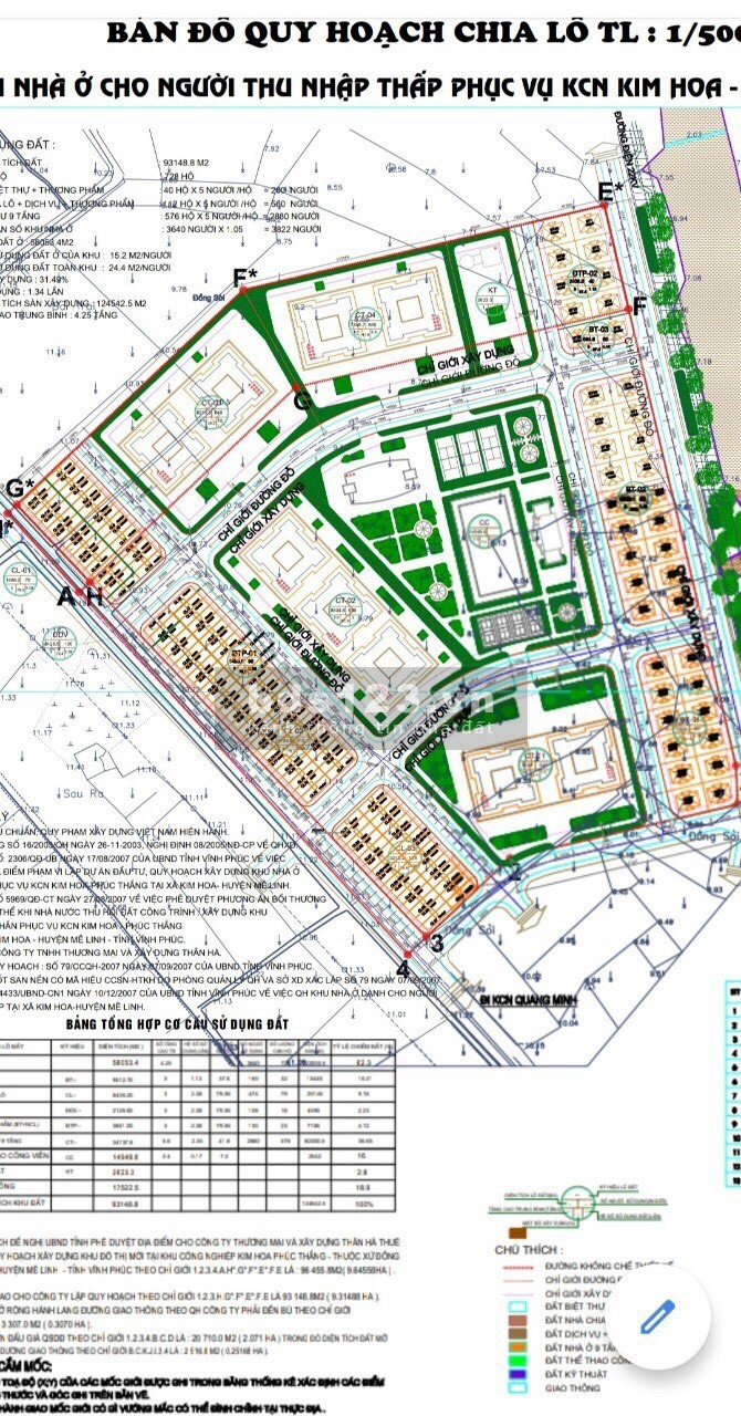 Bán lô đất dịch vụ KĐT Kim Hoa, DT 102.5m2, giá 18 tr/m2, tiện ích đầy đủ, LH 0944596256