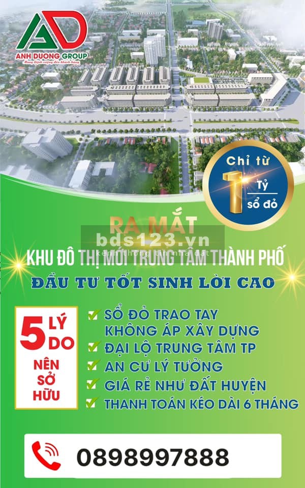Nam Sông Mã 03-04 phố Lễ Môn, phường Đông Hải, diện tích: 5x16(80m2)