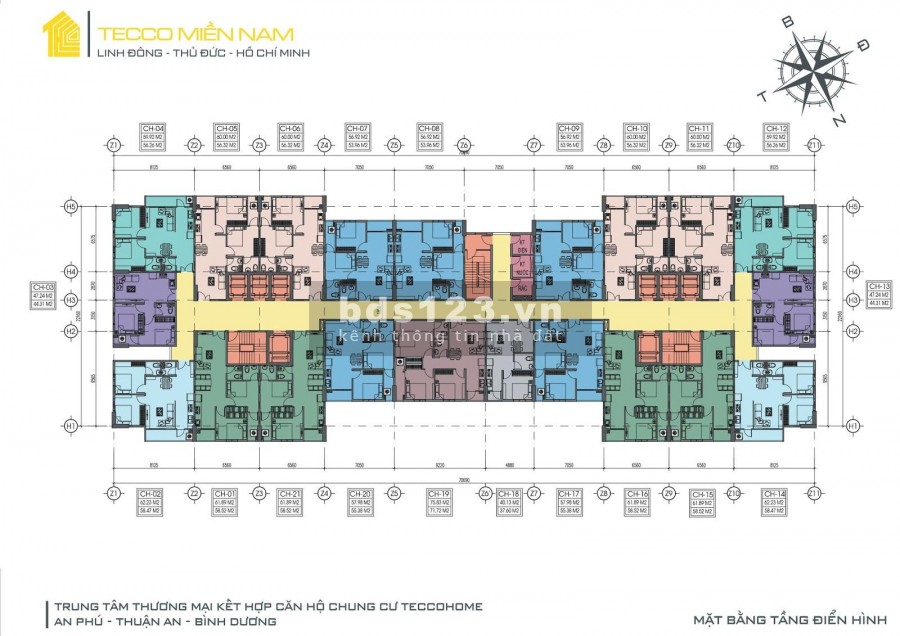 Bán gấp căn hộ 3pn ngay vòng xoay An Phú 76m2 chỉ 365 triệu đợt 1