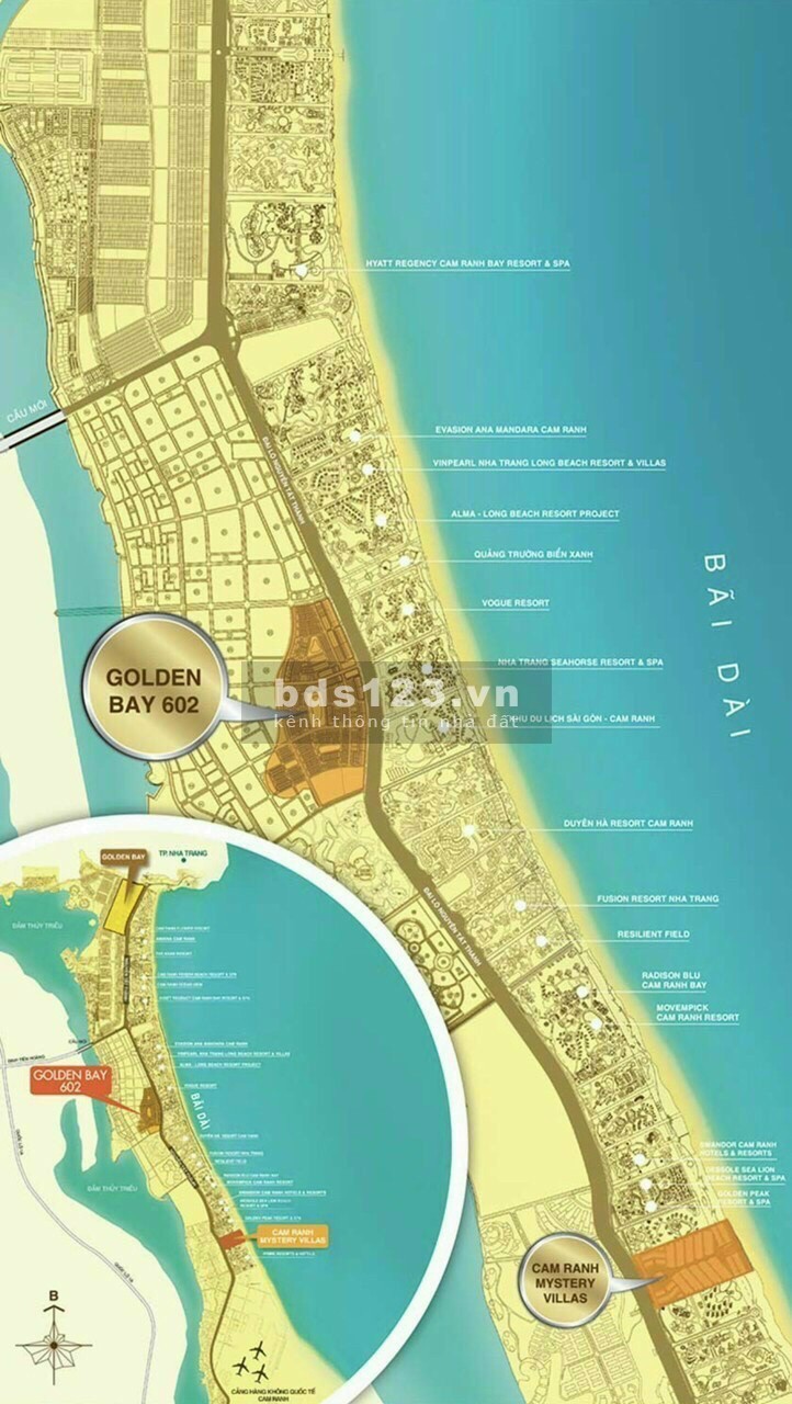 Golden Bay Bãi Dài Cam Ranh cơ hội ở và đầu tư, top 4 vịnh biển đẹp
