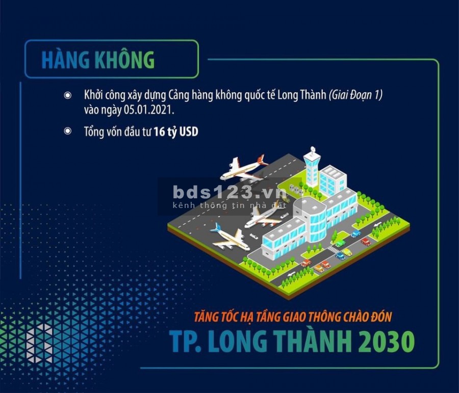Bán đất nền dự án sân bay Long Thành, đối diện công viên 100m2