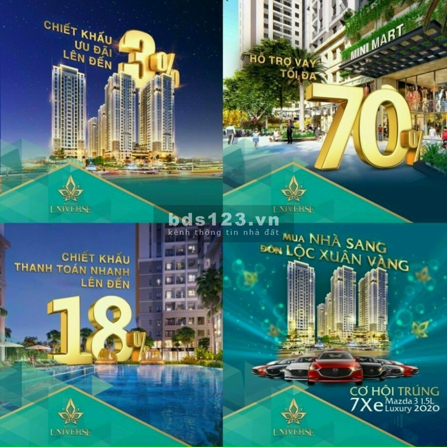 Bán căn hộ cao cấp 2PN, Biên Hòa Universe Complex từ 650TR