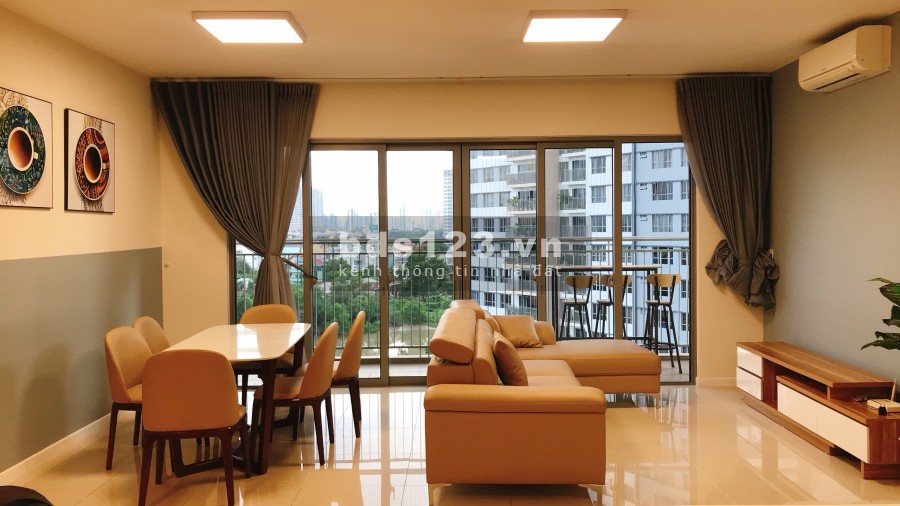 Cho thuê gấp căn 3 phòng ngủ dự án Palm Heights nội thất full, giá 19 triệu/tháng, bao phí