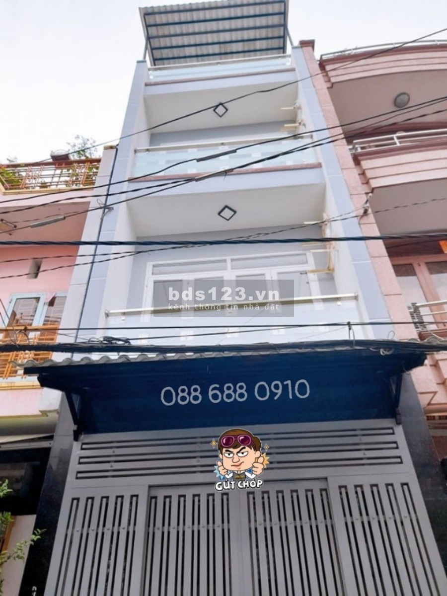 Bán nhà giá 6.6 tỷ dt 36m2 4 tầng hẻm xe hơi vào nhà Hồng Bàng Quận 11 lh 0886880910