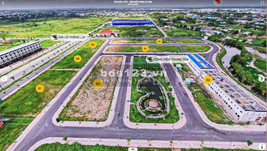 Bán đất nền dự án The Sol City, Cần Giuộc, Long An, 80m2, sổ hồng riêng từng nền
