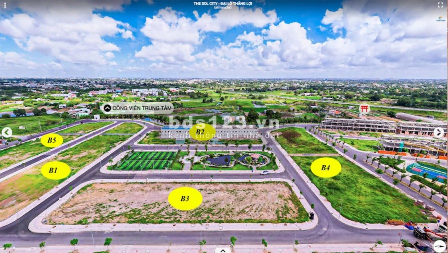 Bán đất nền dự án The Sol City, Cần Giuộc, Long An, 80m2, sổ hồng riêng từng nền