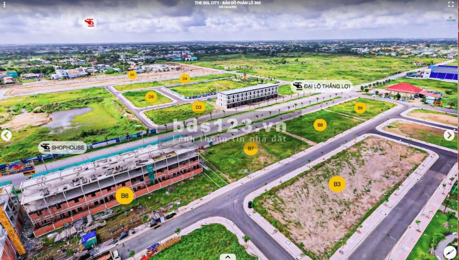 Bán đất nền dự án The Sol City, Cần Giuộc, Long An, 80m2, sổ hồng riêng từng nền