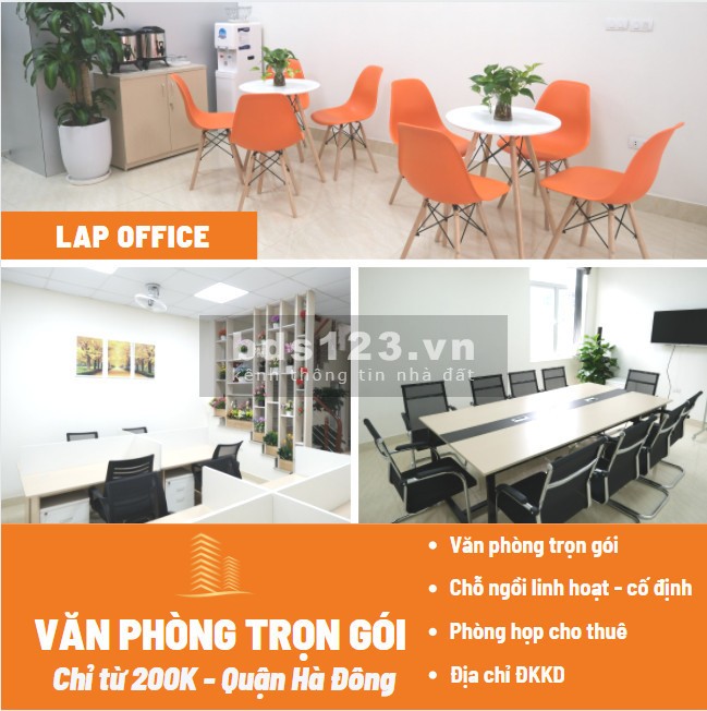 VĂN PHÒNG TRỌN GÓI - QUẬN HÀ ĐÔNG - CHỈ TỪ 200K