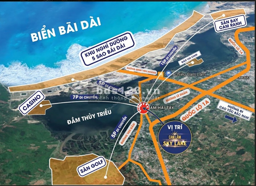 Đất nền Cam Lâm, Bãi dài cách bến du thuyền 200m2, chỉ từ 625 triệu/lô, lhcc