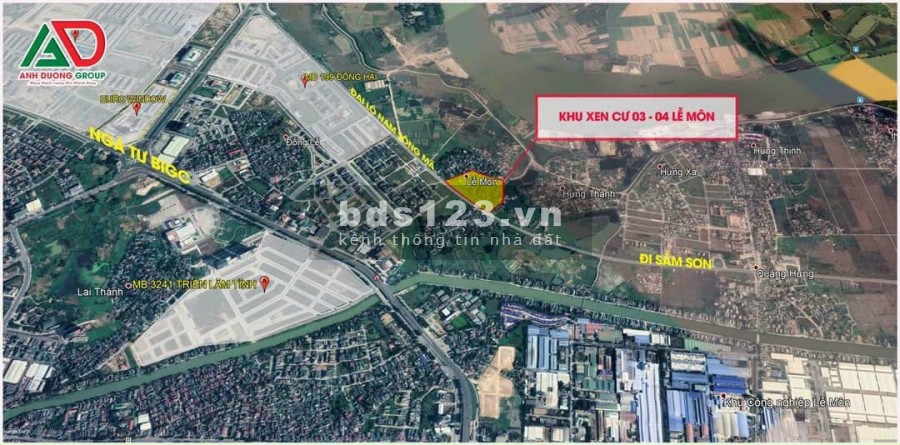 Đất Đại Lộ Nam Sông Mã trung tâm Thành Phố Thanh Hóa, diện tích 90m2