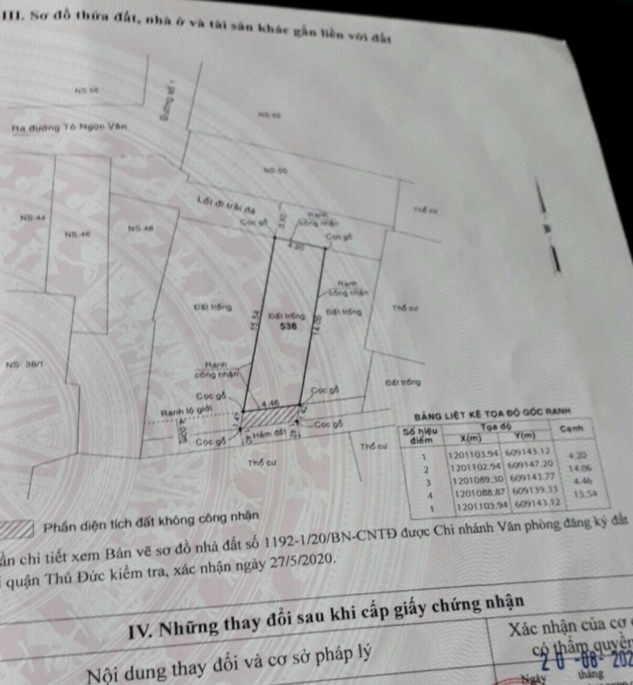 Bán khuôn đất giá mềm, diện tích lớn đường số 2 Tam Phú, Tp Thủ Đức