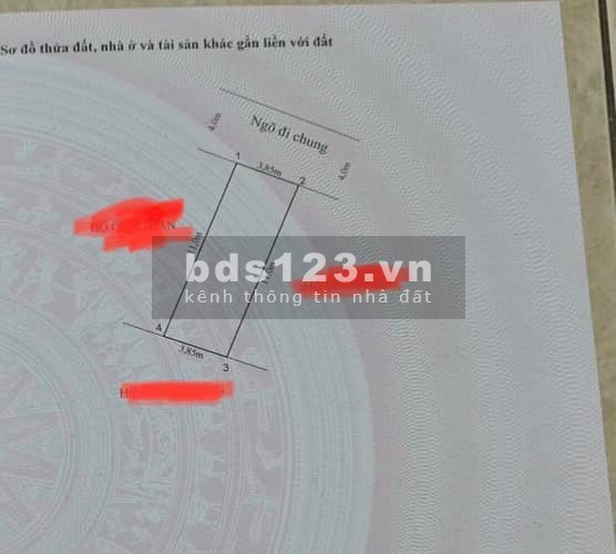 Bán 42m2 đất,Hùng Vương, Hồng Bàng, ngõ 4m chỉ 760 triệu, hường Đông Bắc