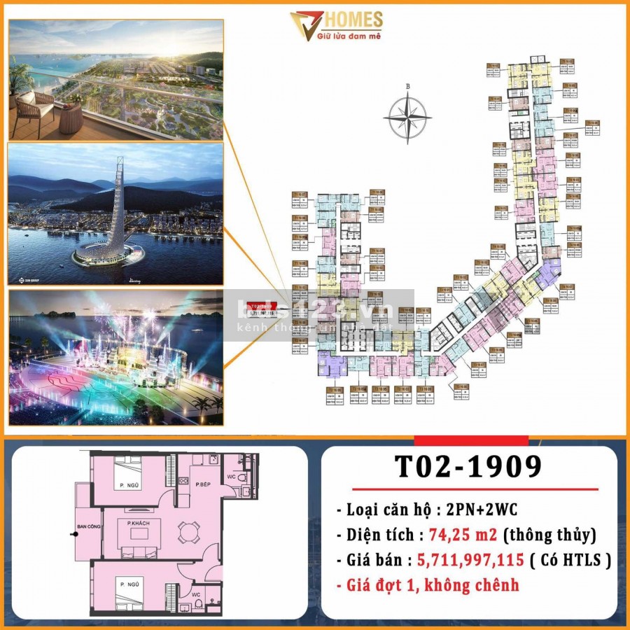 Sun Grand Marina Town cần bán căn hộ đẳng cấp thượng lưu, chính chủ