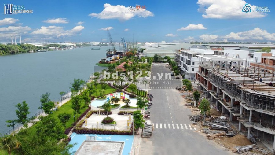 Bán nhà phố ven sông giá từ 3.3 tỷ, dt 175m2 hỗ trợ vay 70% lãi suất 0%