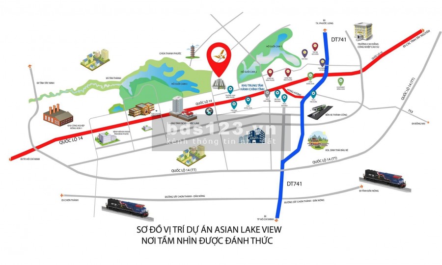 Đất Trung tâm thành phố giá tốt nhất thị trường nằm cạnh hồ sinh thái và khu nghỉ dưỡng 1756Ha của thành phố.
