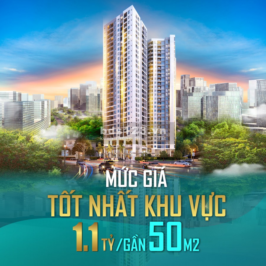 Chỉ với 150tr bạn đã sỡ hữu căn hộ 3 mặt tiền, giá bán 1.1 tỷ, lhcc
