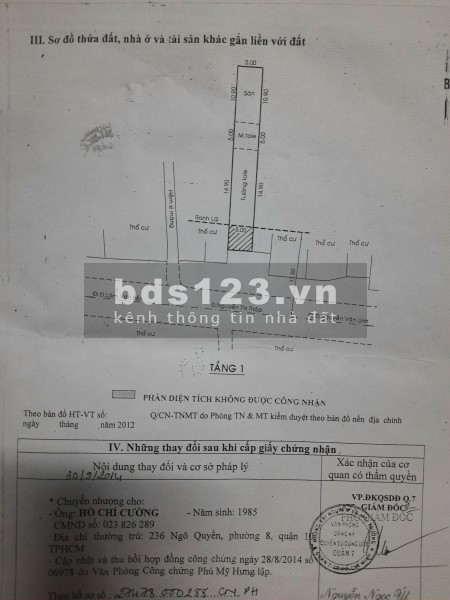 Đất trống 154 Nguyễn Thị Thập phường Bình Thuận Quận 7. dt 5x31m giá 34ty
