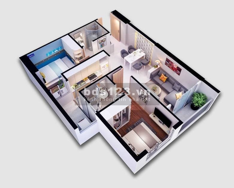 Cho thuê căn hộ Opal Boulevard 79m2 giá 7.5tr Bao phí