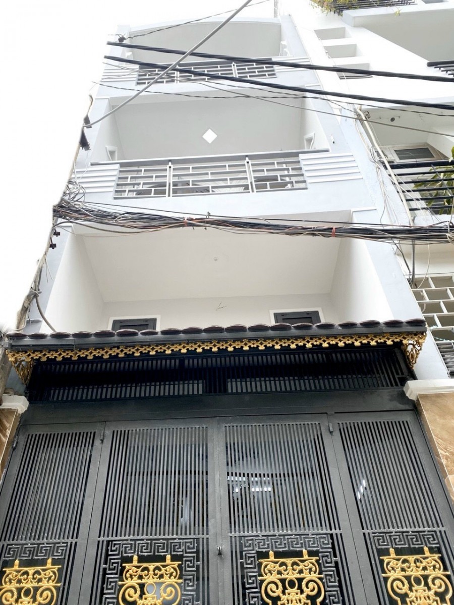 Bán nhà Xe Hơi Ngủ Trong Nhà Bình Thạnh tiện ra Quận 1 dt 4x14, 4 Lầu