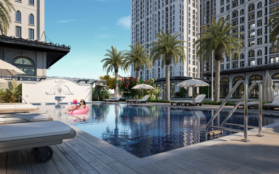 The Jade Orchird tận hưởng tâm nhìn panorama, view cầu Nhật Tân, sông hồng 4 mặt thoáng