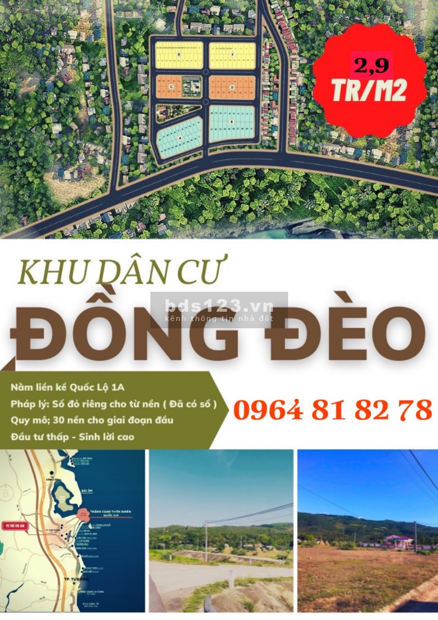 "Cháy Hàng" trước ngày mở bán, Cơn Sốt Đất Nền KDC Đồng Đèo Phú Yên ?