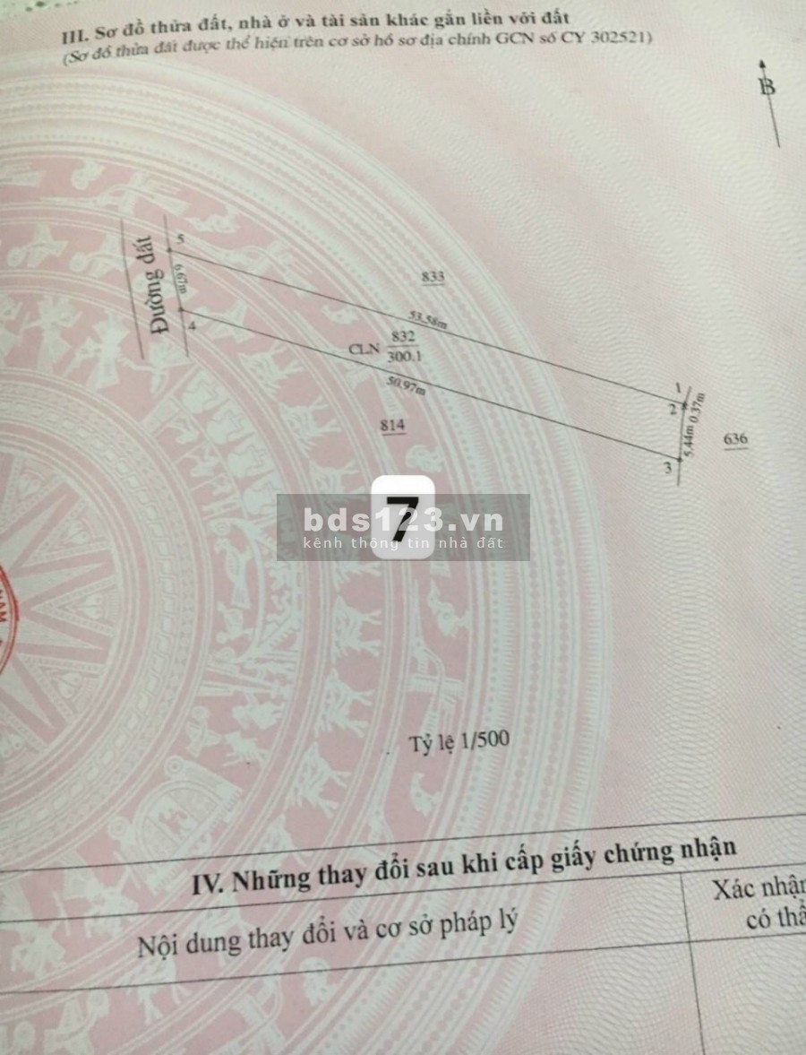Đất Vĩnh Tân Tân Uyên giá rẻ 4tr / m2. Sổ sẵn dân cư bao quanh, ngay KCN VSIP 2