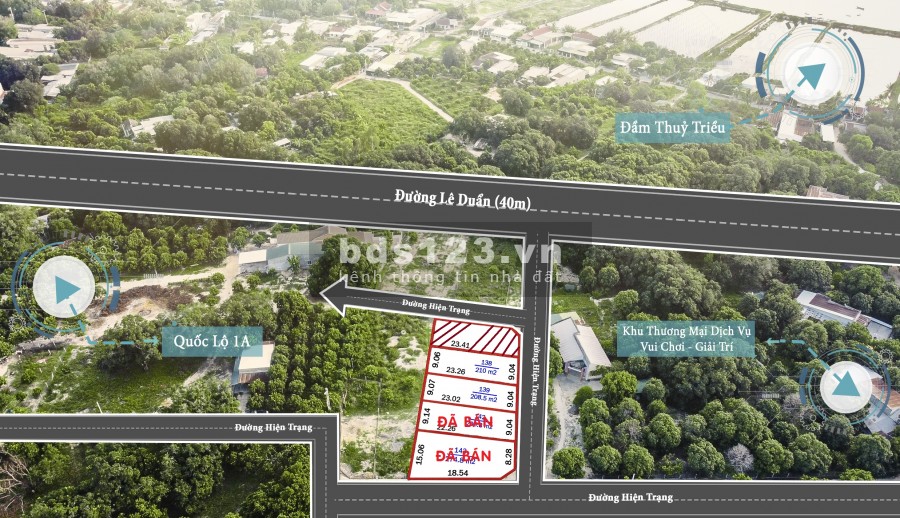Chỉ còn 2 lô đất trực đường Lê Duẫn view Đầm giá đầu tư F0, cách Quốc Lộ chỉ 100m