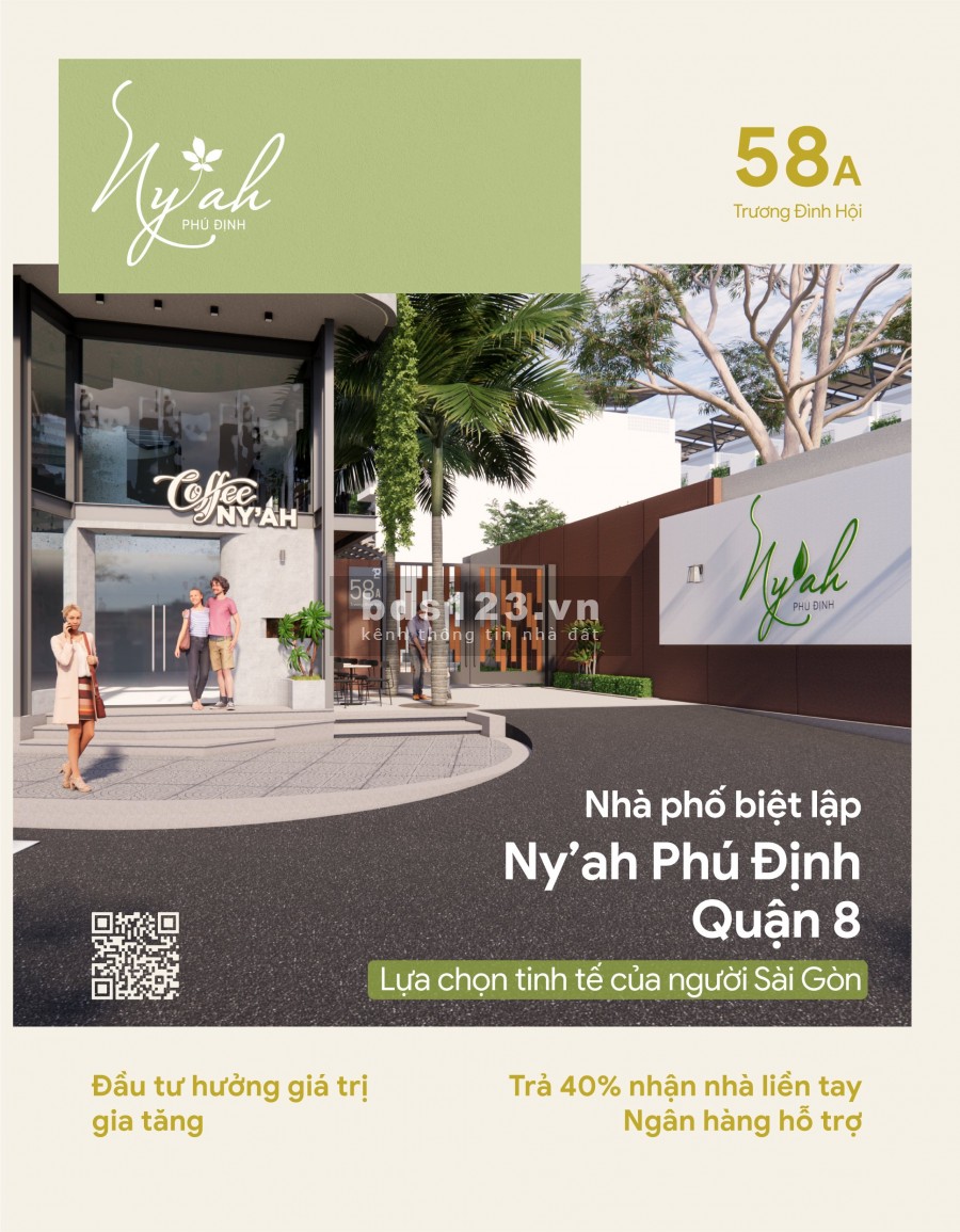 Khu nhà phố biệt lập ngay trung tâm quận 8 - Ny'ah Phú Định
