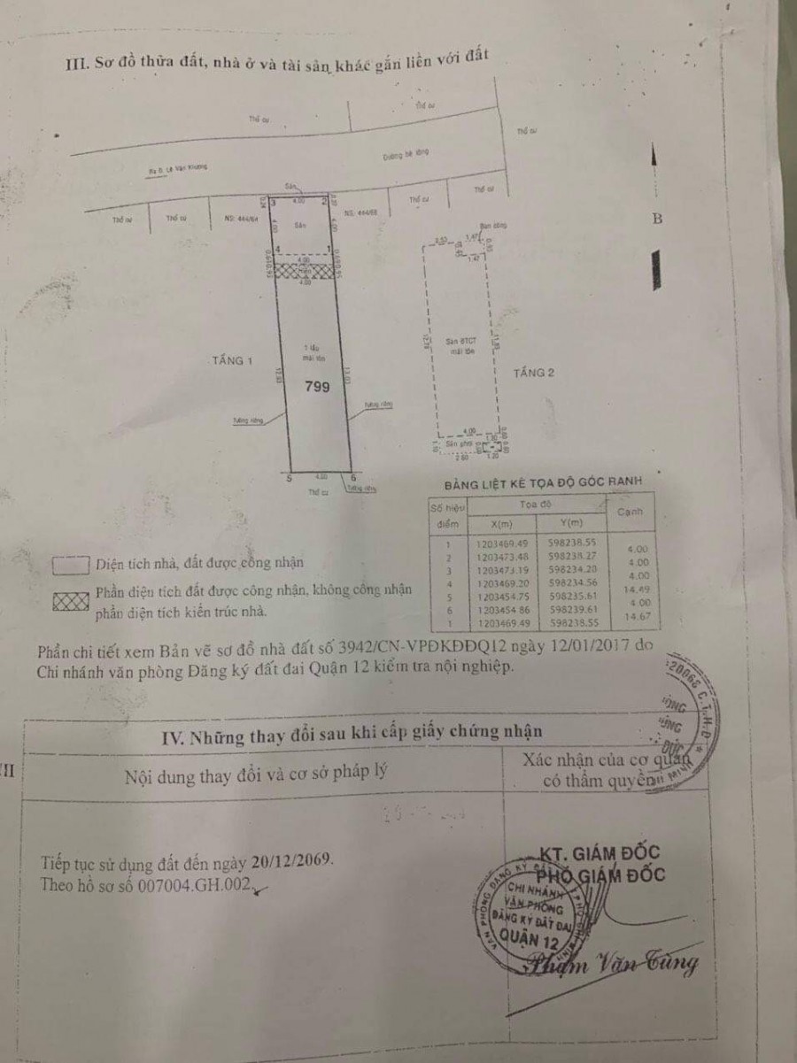 Chính Chủ Cần Bán Nhà Ở Phường Thới An, quận 12, TPHCM.