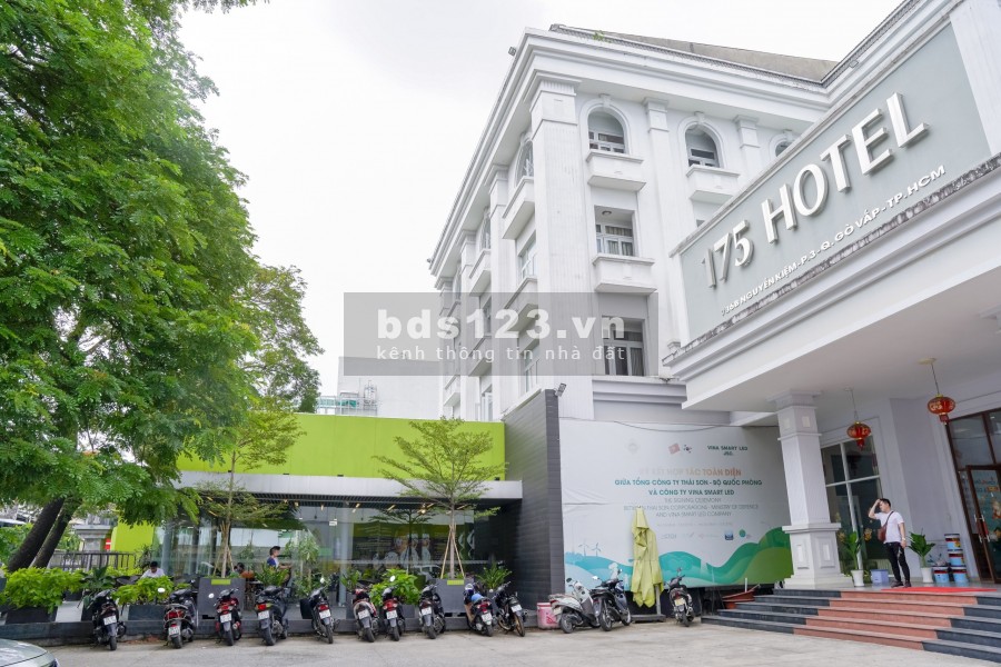 Cho thuê Mặt tiền khách sạn 175 đường lớn Nguyễn Kiệm,P3,GV. 350m2, ngang 20m, dài: 18m