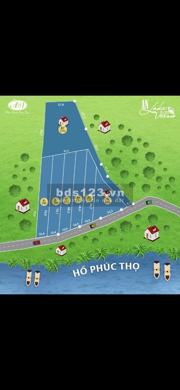 Bán đất nghỉ dường sất bên hồ Phúc Thọ, liên hệ 0919125862, khu dân cư