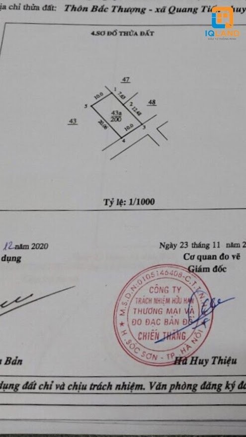 Hàng đầu tư F0 cho nhà đầu tư nhanh tay 100m2 trục chính Ấp Bắc Thượng Quang Tiến