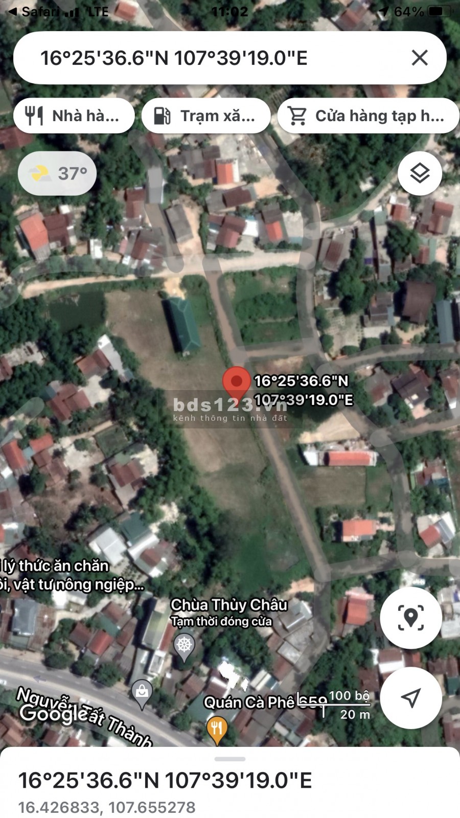 Đất Thủy Châu - Hương Thủy thành phố Huế, giá bán 10.5 tỷ