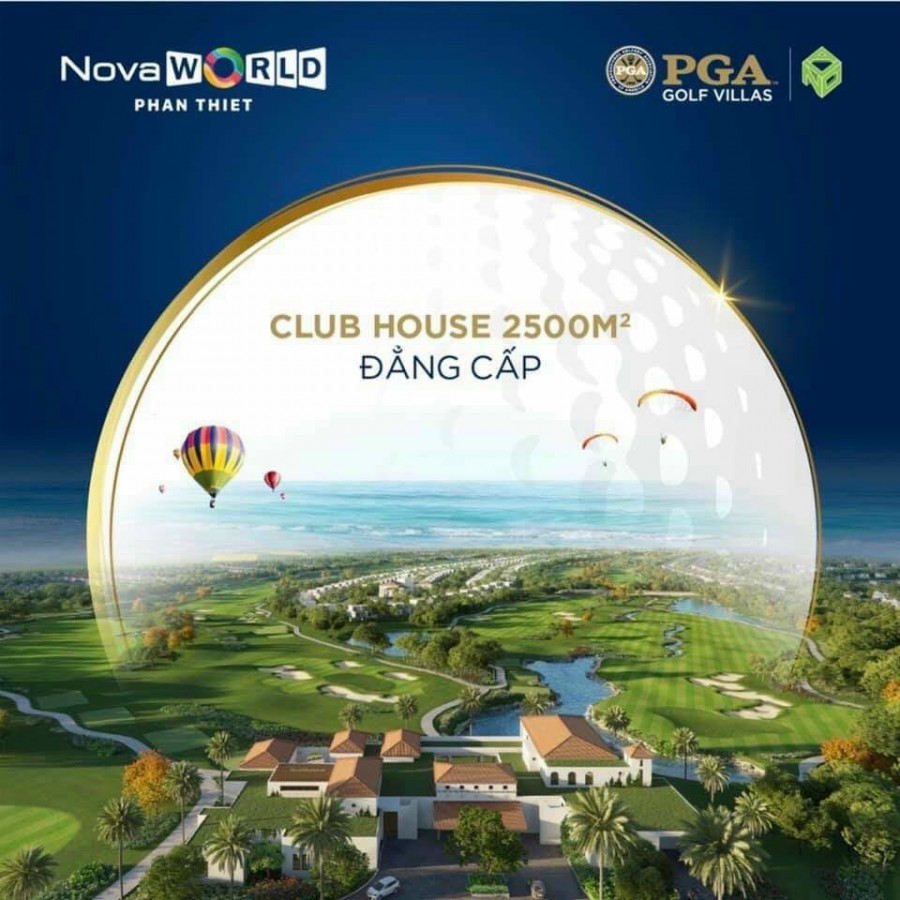 Bán Biệt Thự PGA Golf Villas tại dự án Novaworld Phan Thiết, 1 trệt, 1 lầu