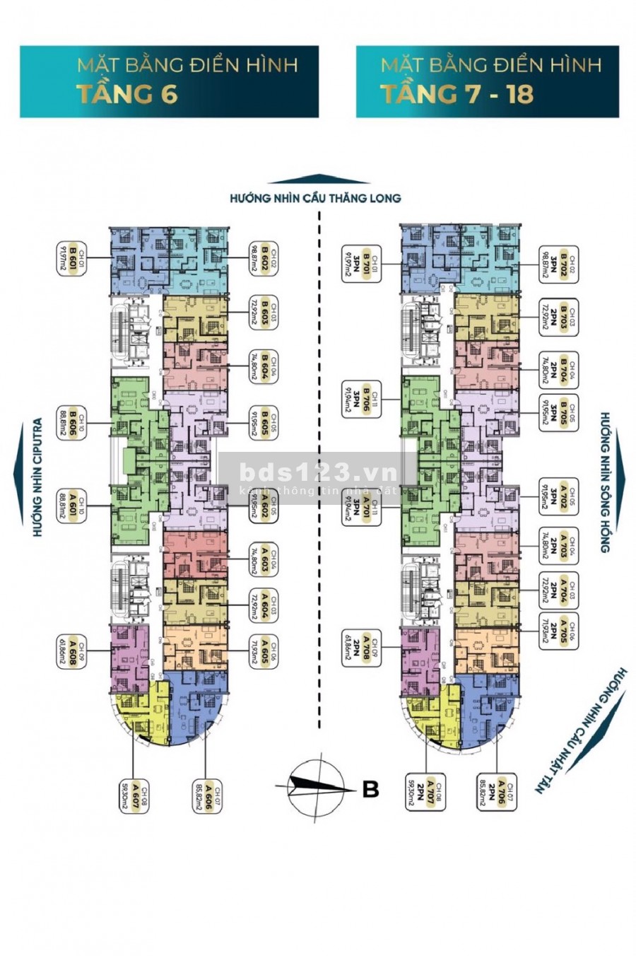 Bán căn hộ Tây Hồ Riverview 3pn Quận Tây Hồ dt 92m2 chỉ 2.7 tỷ HTLS 0%, CK 4,5%, lh 0986093409