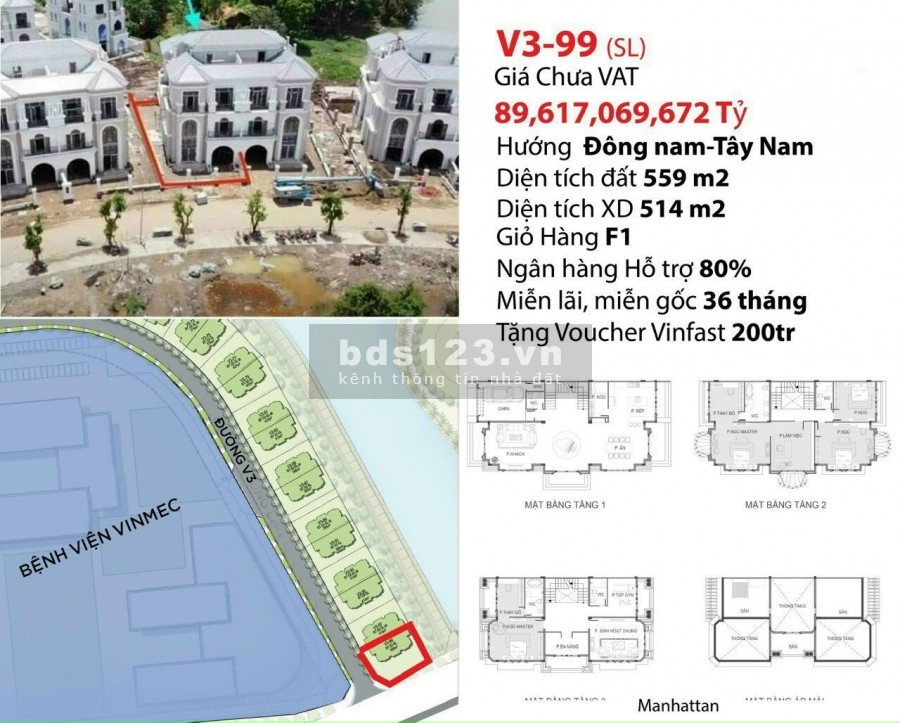 Những viên kim cương nhà phố-biệt thự cuối cùng của Vinhomes Grand Park Quận 9 Lh: 0908696486