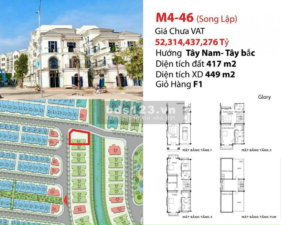 Những viên kim cương nhà phố-biệt thự cuối cùng của Vinhomes Grand Park Quận 9 Lh: 0908696486