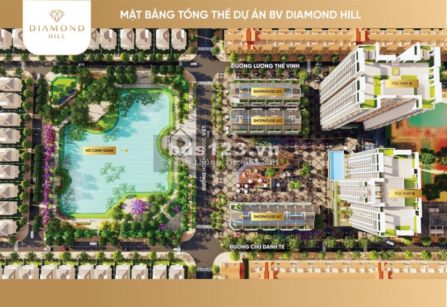 BV Diamond Hill - Tháp đôi Bách Việt, chung cư cao cấp, được vay lãi suất thấp