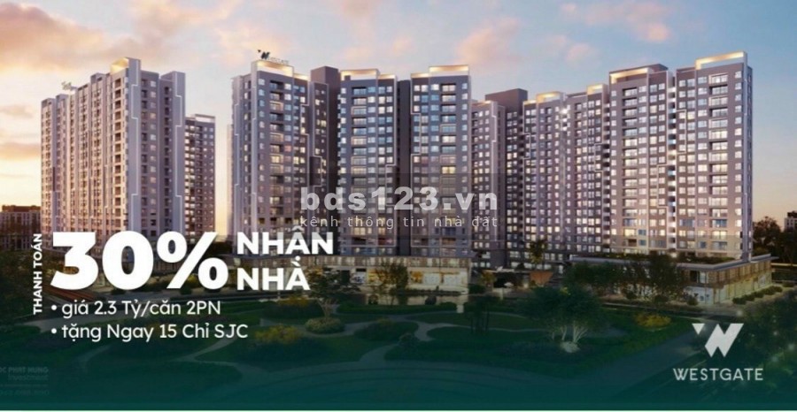 Căn hộ sát BX Miền Tây mới TT 690tr nhận nhà 0% lãi suất, giá 2.1 tỷ