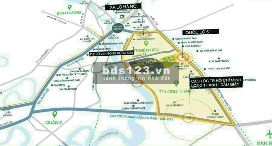 Bán đất biệt thự trong sân Golf Long Thành Biên Hòa New City, giá 20 triệu/m2