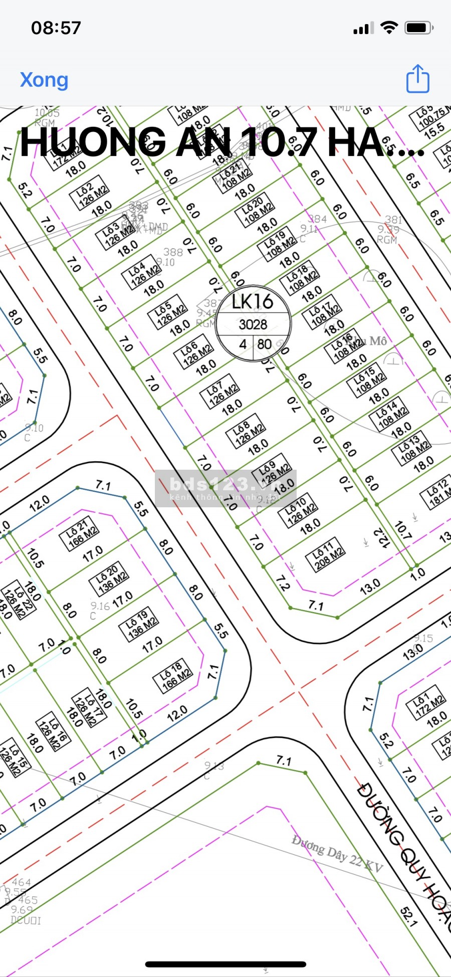 Bán gấp lô đất sạch đẹp khu qui hoạch Hương An, dt 126m2, giá siêu đầu tư, lh 085_86_87_880
