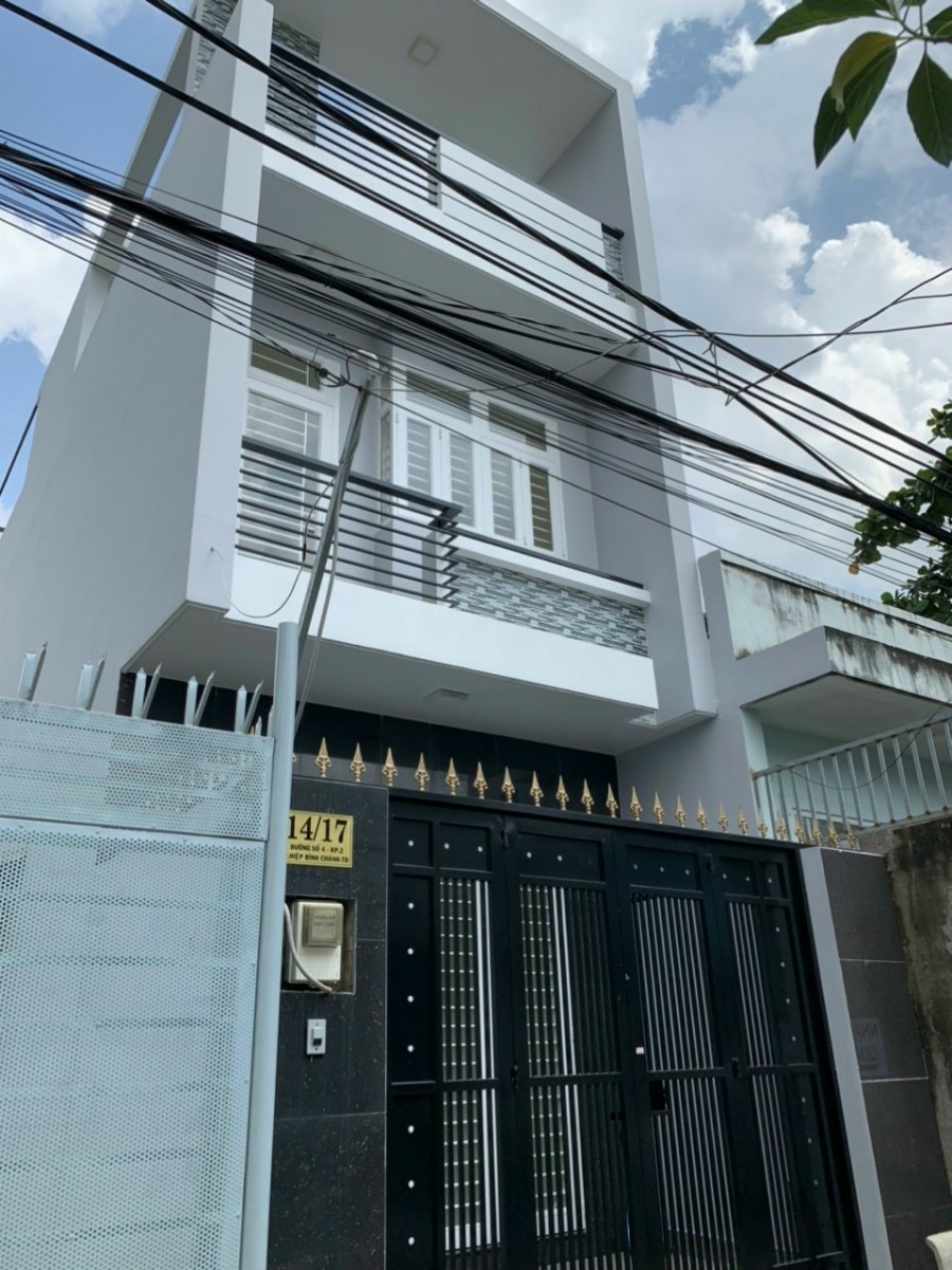 Bán nhà riêng đường số 4 Hiệp Bình Chánh, ra vòng xoay Bình Triệu - Phạm Văn Đồng chỉ 100m.