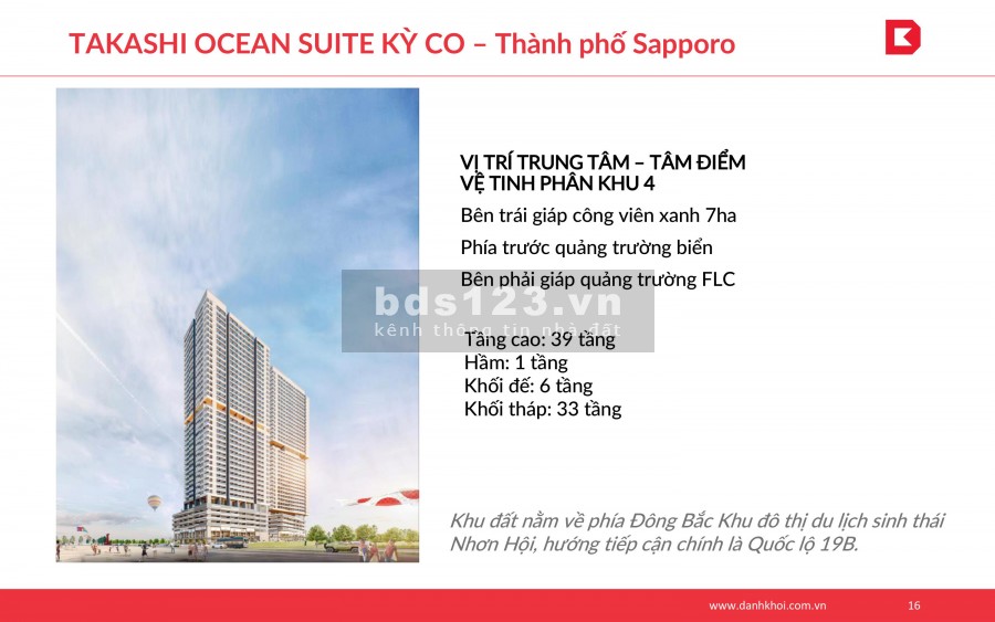 Hãy là người đâu tiên sở hữu căn hộ Takashi Ocean Suite, sở hữu vĩnh viễn