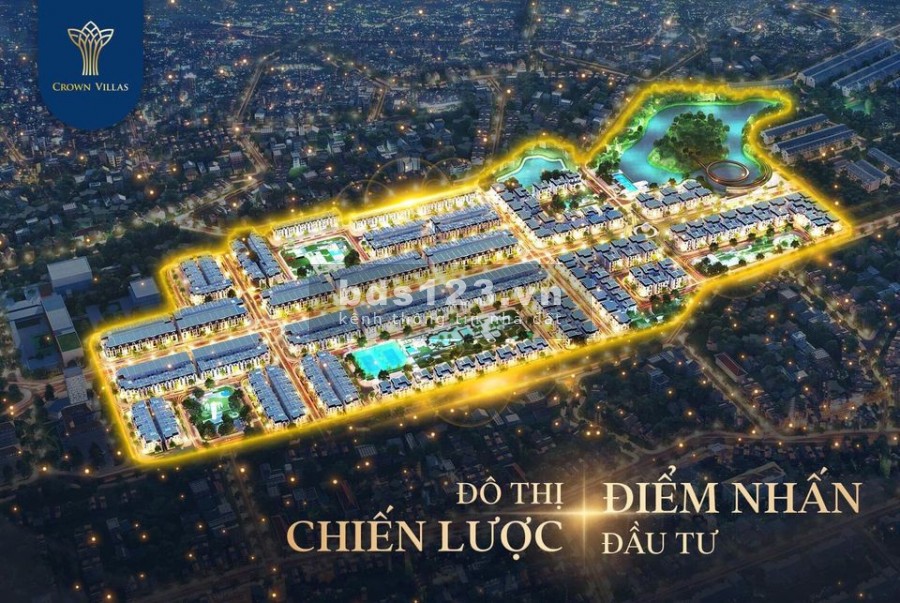 Đô Thị Cao Cấp Crown Villas Thái Nguyên, giá bán 32 triệu/m2, sổ đỏ lâu dài