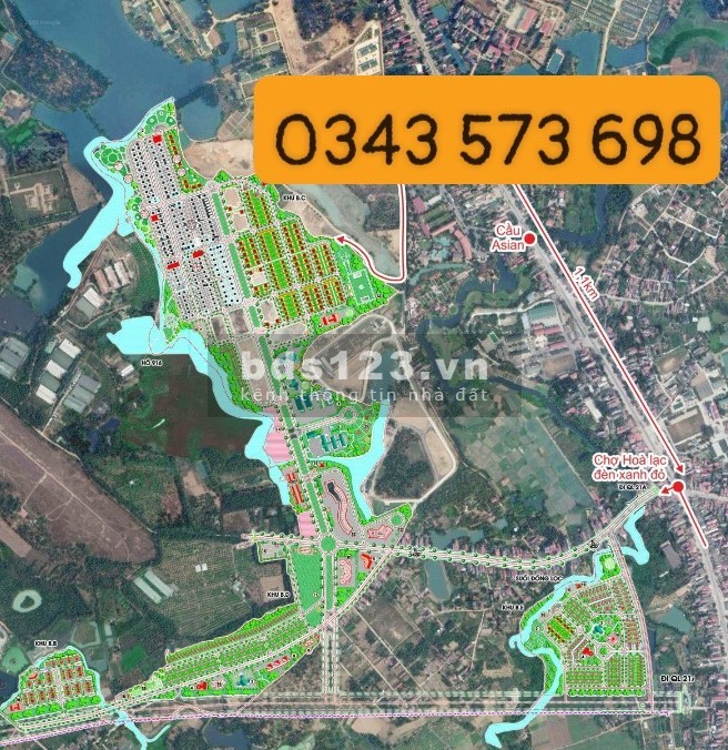 Cần bán lô đất TĐC Đại học Quốc Gia diện tích 151m2 mặt tiền 6m xe công tránh