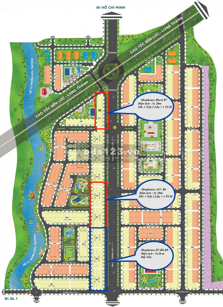 Chủ kẹt tiền ngân hàng cần chuyển nhượng gấp lô đất The Sol City giá cực rẻ 100m2