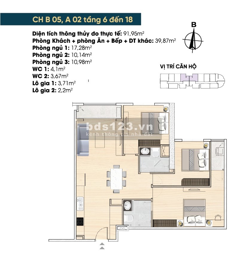 1,2 tỷ sở hữu ngay căn 2PN tại Tây Hồ River View về ở ngay T9/2021, ngắm toàn cảnh sông Hồng trong tầm mắt.